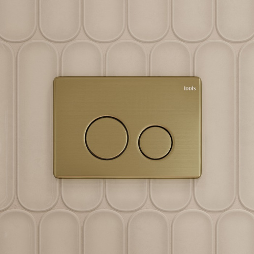 Клавиша для инсталляции IDDIS UNS01GGi77, Золото матовое фото в интернет-магазине САНТЕХСИТИ