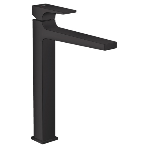 Hansgrohe Metropol Смеситель для раковины, на 1 отв, с донным клапаном, излив: 20.4см, цвет: черный матовый фото в интернет-магазине САНТЕХСИТИ