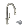 Hansgrohe Aqittura Смеситель для кухни, 1 отв., с вытяжным изливом 1jet и функцией фильтрации, цвет: нержавеющая сталь фото в интернет-магазине САНТЕХСИТИ