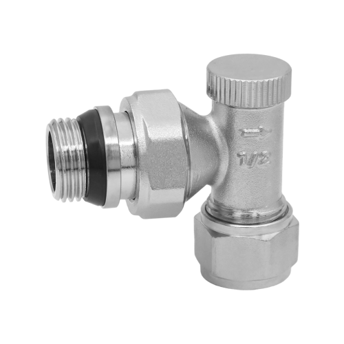 Радиаторный кран под ЕВРОКОНУС VIEIR 1/2" нижний угловой фото в интернет-магазине САНТЕХСИТИ