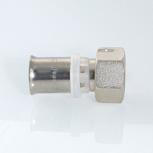 Пресс фитинг VALTEC Соединитель с накидной гайкой 20х1/2" фото в интернет-магазине САНТЕХСИТИ