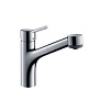 Hansgrohe Talis S Кухонный смеситель для раковины, на 1 отв., однорычажный, с выдвижным изливом, цвет: хром фото в интернет-магазине САНТЕХСИТИ