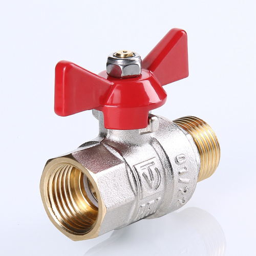 Кран шаровый VALTEC 1/2" вн.-нар. рукоятка бабочка фото в интернет-магазине САНТЕХСИТИ