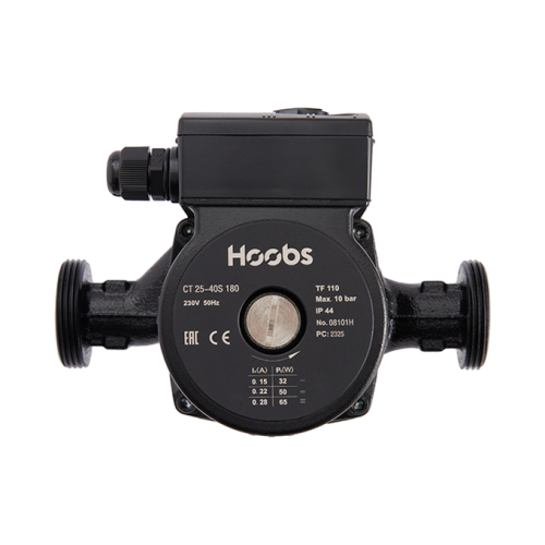 Насос циркуляционный Hoobs CT 32-80S 180мм 180Вт 1x230В 50Гц (с гайками, чугун) фото в интернет-магазине САНТЕХСИТИ