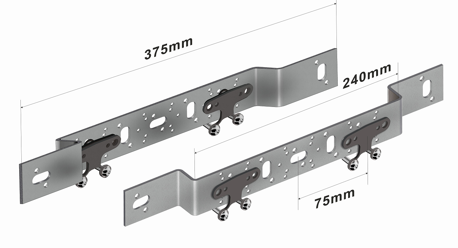 Установочная планка TIM тип 0-75-150 корот. FZ075/150R фото в интернет-магазине САНТЕХСИТИ