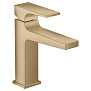 Hansgrohe Metropol Смеситель для раковины, на 1 отв, с донным клапаном, излив: 13.5см, цвет: шлифованная бронза фото в интернет-магазине САНТЕХСИТИ