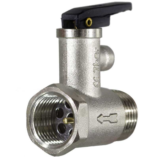 Клапан предохранительный для бойлера TIM с ручкой 1/2" 7bar фото в интернет-магазине САНТЕХСИТИ