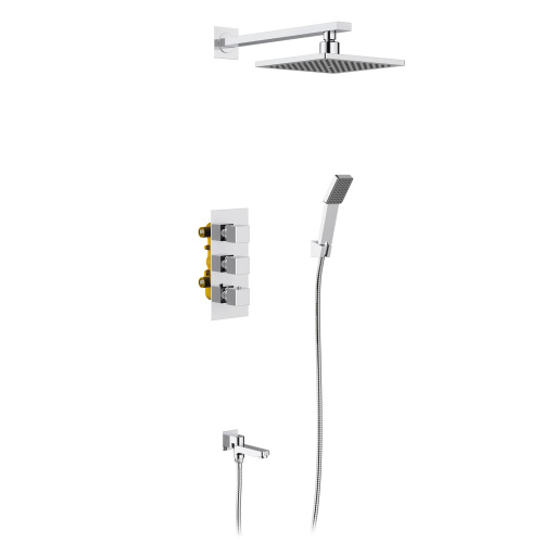 Душевая система встроенная с термостатом Timo Tetra-thermo SX-0199/00SM хром фото в интернет-магазине САНТЕХСИТИ