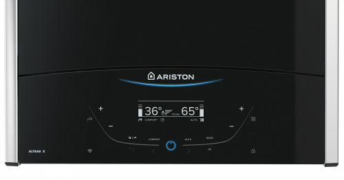 Котел газовый настенный ARISTON двухконтурный с откр. камер. ALTEAS X 24 CF фото в интернет-магазине САНТЕХСИТИ