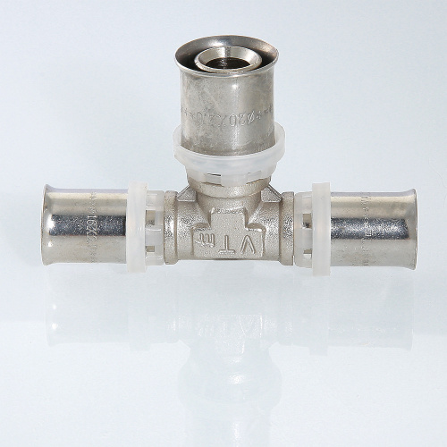 Пресс фитинг VALTEC Тройник 20х20х20 фото в интернет-магазине САНТЕХСИТИ