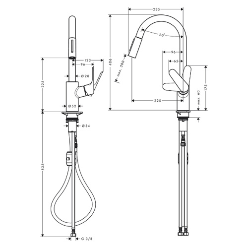 Hansgrohe Focus Смеситель для кухни, на 1 отв., цвет: хром фото в интернет-магазине САНТЕХСИТИ