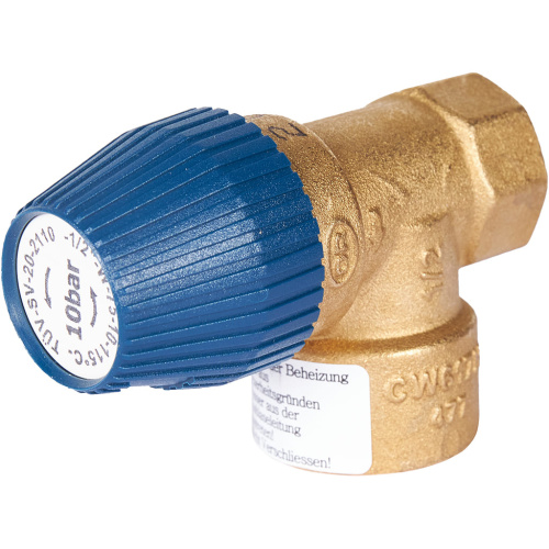 Предохранительный клапан для систем водоснабжения 10 бар 1/2"x3/4" (477.199) STOUT фото в интернет-магазине САНТЕХСИТИ