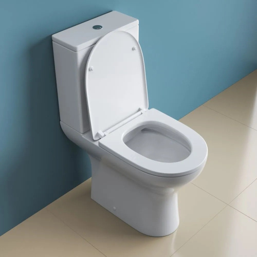 BB045CPR/SC LOUNGE Чаша безободкового унитаза с сиденьем дюропласт soft close, P-trap+BB045CPR/SC+BB045/051T LOUNGE Бачок, BB045/051T фото в интернет-магазине САНТЕХСИТИ