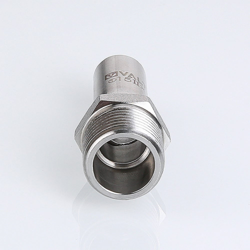 Фитинг нержавеющая сталь VALTEC Вставка резьбовая с нар.р. 18х1/2" фото в интернет-магазине САНТЕХСИТИ