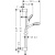 Hansgrohe Crometta Vario Unica Душевой набор: штанга 650mm, ручной душ, 2jet (Rain, IntenseRain), EcoSmart, шланг, цвет: белый/хром фото в интернет-магазине САНТЕХСИТИ