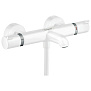 Hansgrohe Ecostat Смеситель для ванны, настенный, термостатический, цвет: белый матовый фото в интернет-магазине САНТЕХСИТИ