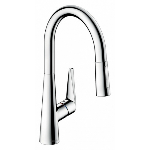 Hansgrohe Talis S, Смеситель для кухни, с выдвижным душем, Цвет: хром фото в интернет-магазине САНТЕХСИТИ