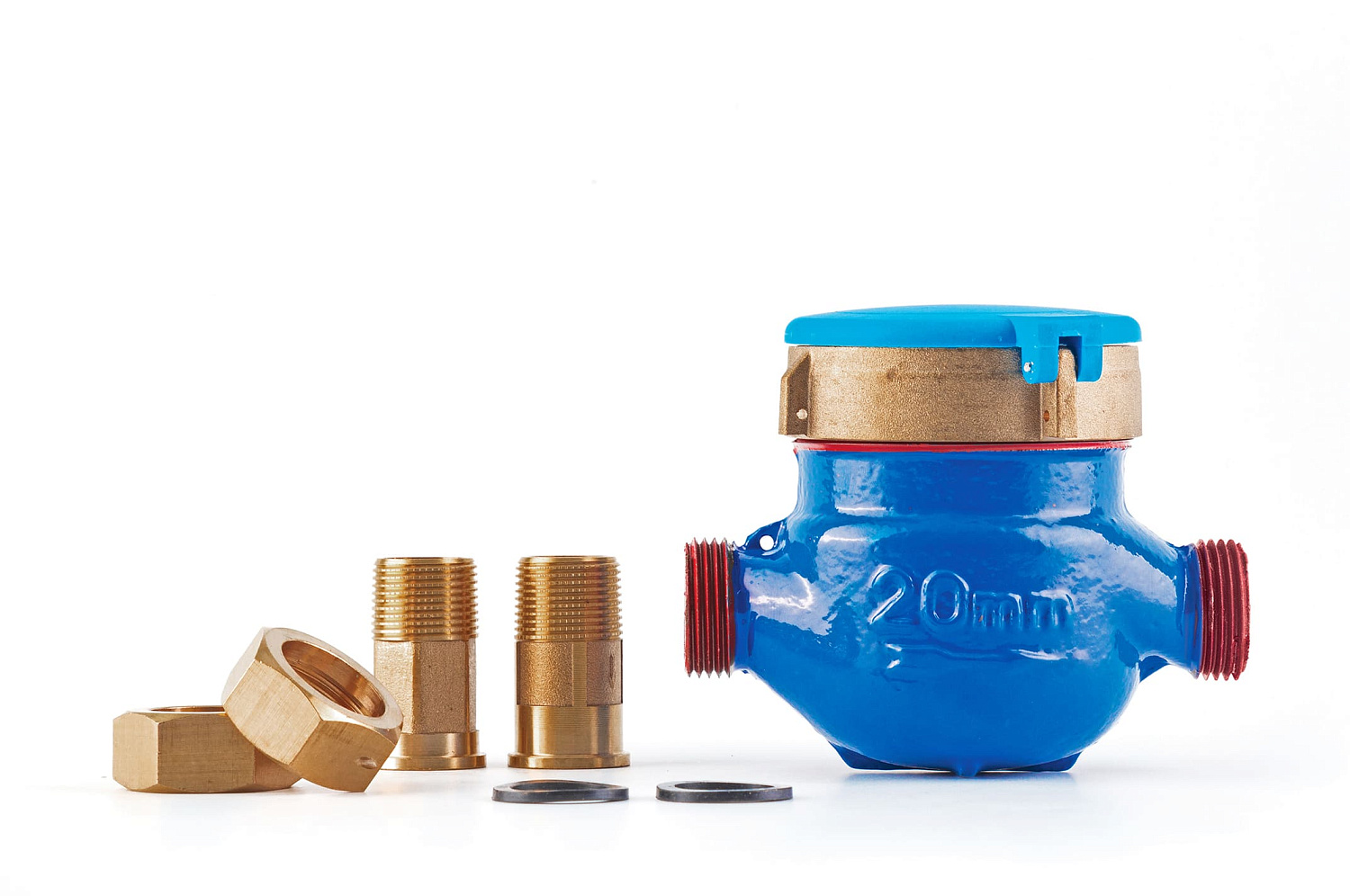 Счетчик GROEN для холодной воды мокроход WRC (iron) 3/4" (130 мм) фото в интернет-магазине САНТЕХСИТИ