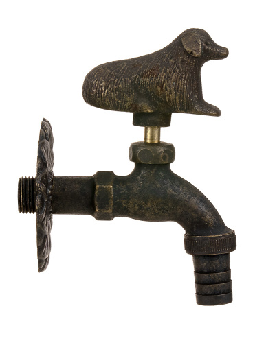 Кран SANTERA декор. с нос. Собака "бронза" 1/2" фото в интернет-магазине САНТЕХСИТИ