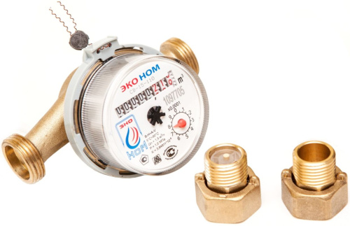 Счетчик воды ЭКОНОМ универсальный 1/2" фото в интернет-магазине САНТЕХСИТИ