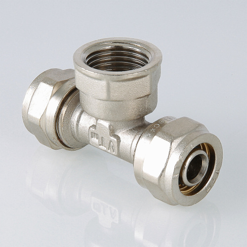 Обжимной фитинг VALTEC Тройник с переходом на вн. р. 20х1/2" фото в интернет-магазине САНТЕХСИТИ