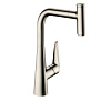 Hansgrohe Kitchen Кухонный смеситель для кухни, однорычажный, с вытяжным изливом, сталь фото в интернет-магазине САНТЕХСИТИ