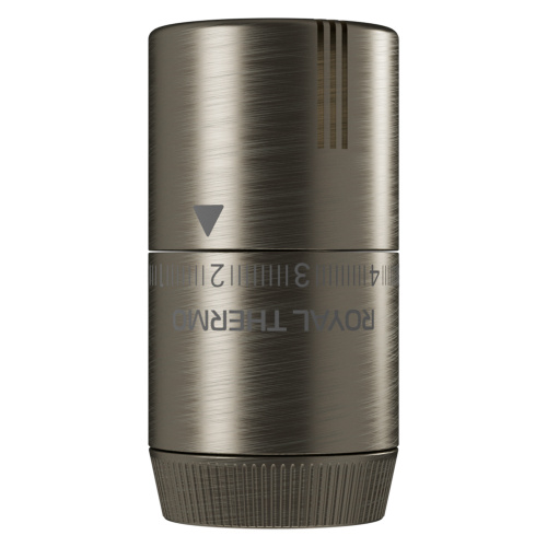 Термоголовка жидкостная Royal Thermo Design М30х1,5 (никель матовый) фото в интернет-магазине САНТЕХСИТИ