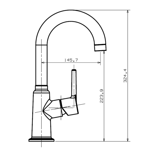 Смеситель для кухни VIEIR V103522 фото в интернет-магазине САНТЕХСИТИ