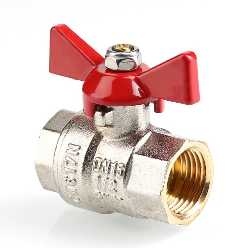 Кран шаровый VALTEC 3/4" вн.-вн. рукоятка бабочка фото в интернет-магазине САНТЕХСИТИ