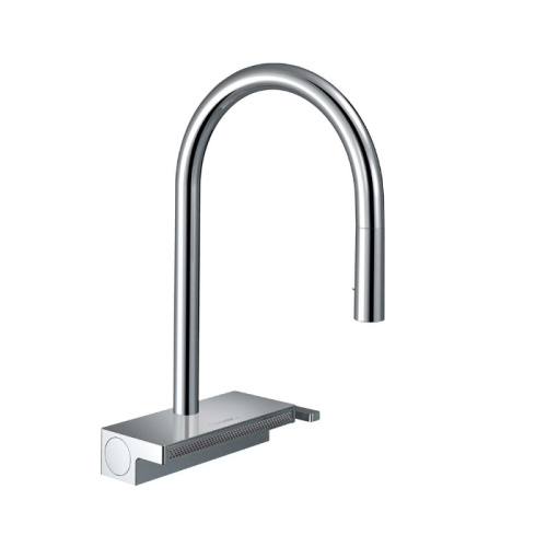 Hansgrohe Aquno Select M81 Смеситель для кухни, 1 отв., с вытяжным душем, 3jet, каскад, sBox, цвет: хром фото в интернет-магазине САНТЕХСИТИ