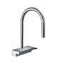 Hansgrohe Aquno Select M81 Смеситель для кухни, 1 отв., с вытяжным душем, 3jet, каскад, sBox, цвет: хром фото в интернет-магазине САНТЕХСИТИ