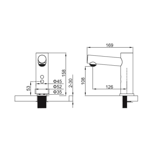 Сенсорный смеситель для раковины Ledeme H55 L1655D-1 фото в интернет-магазине САНТЕХСИТИ