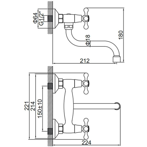 Смеситель для кухни Ledeme H08 L4608 фото в интернет-магазине САНТЕХСИТИ