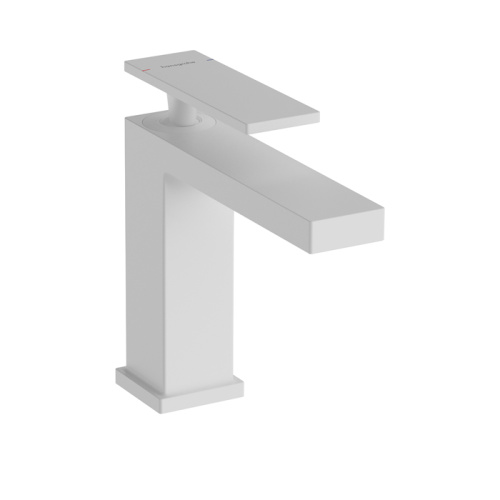 Hansgrohe Tecturis E Смеситель для раковины 110, однорычажный, со сливным гарнитуром, цвет: матовый белый фото в интернет-магазине САНТЕХСИТИ