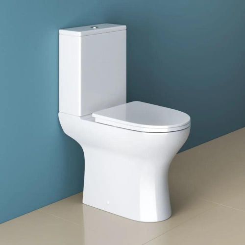 BB045CPR/SC LOUNGE Чаша безободкового унитаза с сиденьем дюропласт soft close, P-trap+BB045CPR/SC+BB045/051T LOUNGE Бачок, BB045/051T фото в интернет-магазине САНТЕХСИТИ