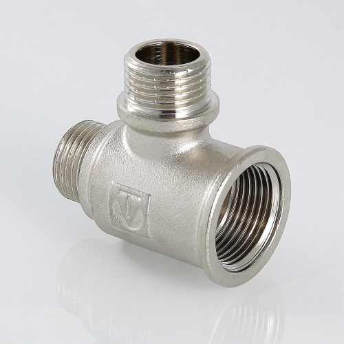 Резьбовой фитинг VALTEC Тройник с двумя переходами на нар. р. 3/4"х1/2"х3/4"" вн.-нар.-нар фото в интернет-магазине САНТЕХСИТИ