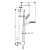 Hansgrohe Crometta Vario Unica Душевой набор: штанга 900mm, ручной душ, 1jet (Rain), EcoSmart, шланг, цвет: белый/хром фото в интернет-магазине САНТЕХСИТИ
