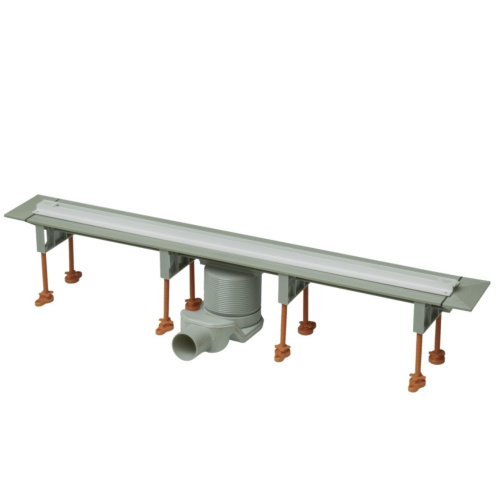 Трап для душа VIEIR DL120B с гидрозатвором белый 300-1200мм фото в интернет-магазине САНТЕХСИТИ