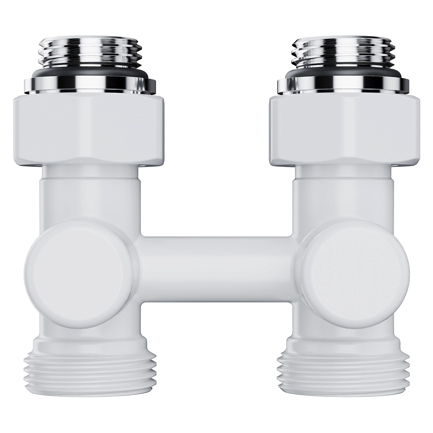 Узел нижнего подключения Royal Thermo Design прямой 1/2"х3/4" EK (белый) фото в интернет-магазине САНТЕХСИТИ