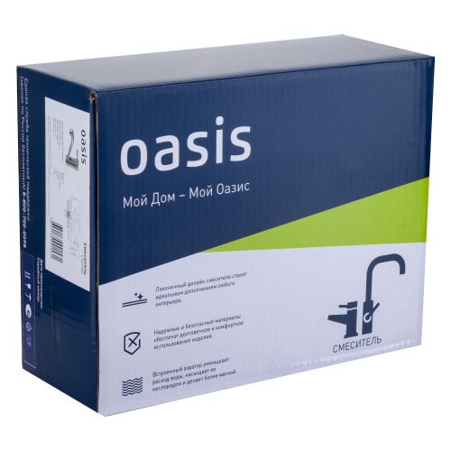 Смеситель OASIS для кухни L1001MG фото в интернет-магазине САНТЕХСИТИ