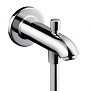 Hansgrohe Излив для ванны, 15.2см с переключателем на душ, цвет: хром фото в интернет-магазине САНТЕХСИТИ