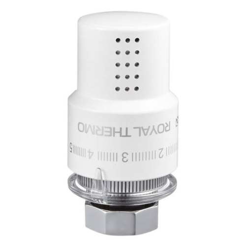 Термоголовка жидкостная ROYAL THERMO Design М30х1,5 (белый) фото в интернет-магазине САНТЕХСИТИ
