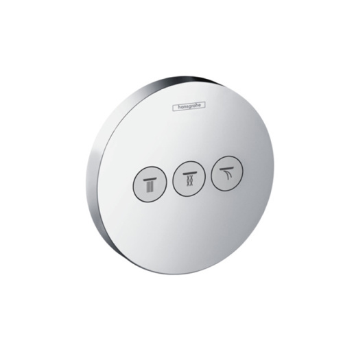 Hansgrohe Ecostat Select Запорный вентиль, с переключателем на 3 потока, внешняя часть, цвет: хром фото в интернет-магазине САНТЕХСИТИ