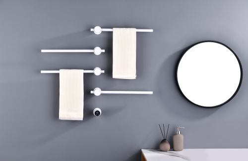 Полотенцесушитель электрический, встроенный Timo Saona 040/16SM белый матовый фото в интернет-магазине САНТЕХСИТИ