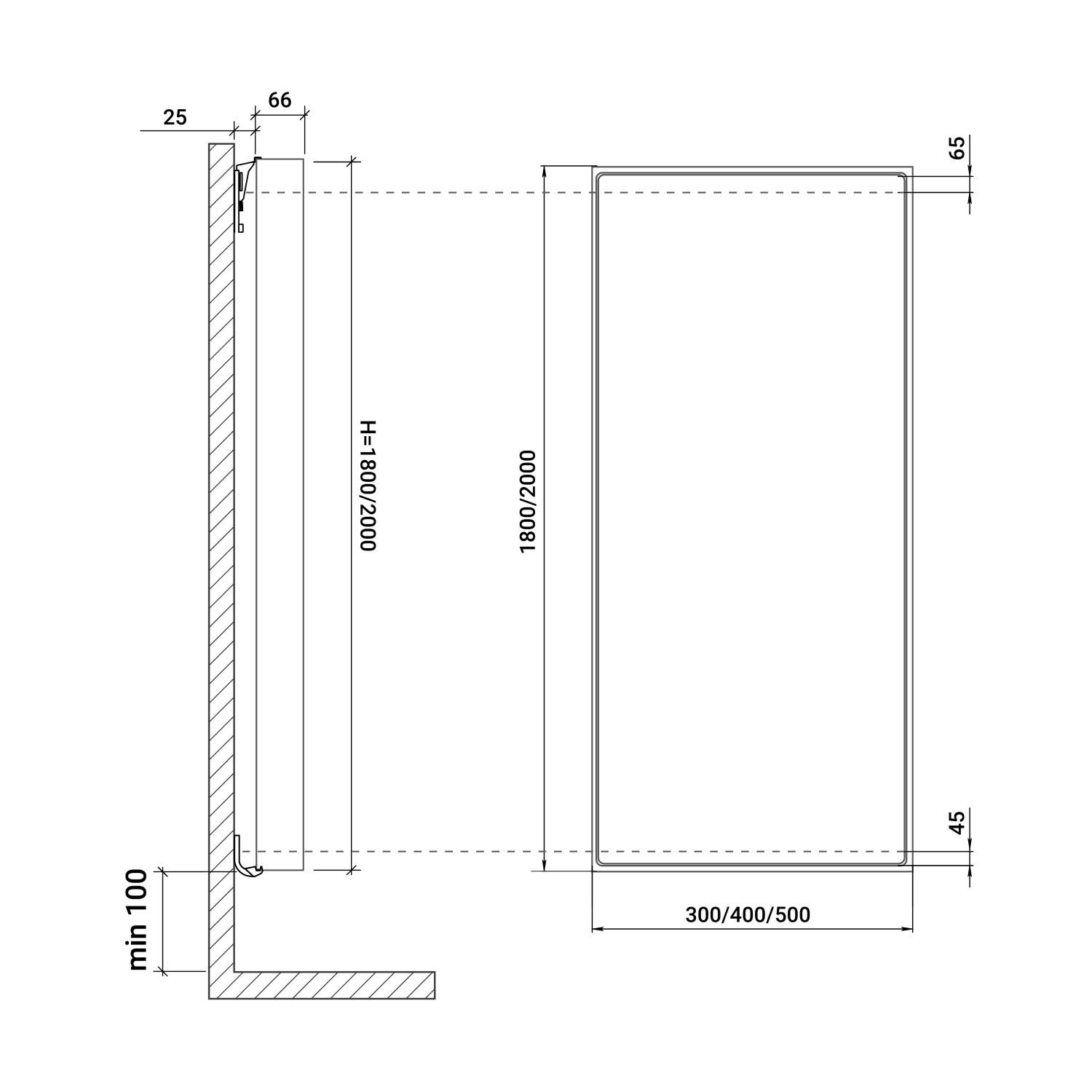 Дизайн-радиатор вертикальный Royal Thermo Flat 500-1800 Bianсo Traffiсo фото в интернет-магазине САНТЕХСИТИ