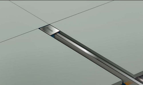 Трап для душа TIM ультратонкая модель с дизайн-вставкой Evolux Slim 70*700 фото в интернет-магазине САНТЕХСИТИ