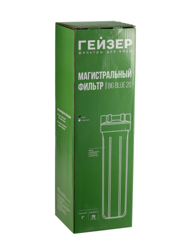 Магистральный фильтр Гейзер BB20 синий корпус фото в интернет-магазине САНТЕХСИТИ