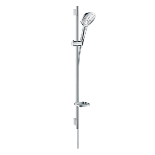 Hansgrohe Raindance Select E Душевой набор: штанга 90см., ручной душ 120, 3jet (Rain, RainAir, WhirlAir), EcoSmart, мыльница, шланг, цвет: хром фото в интернет-магазине САНТЕХСИТИ