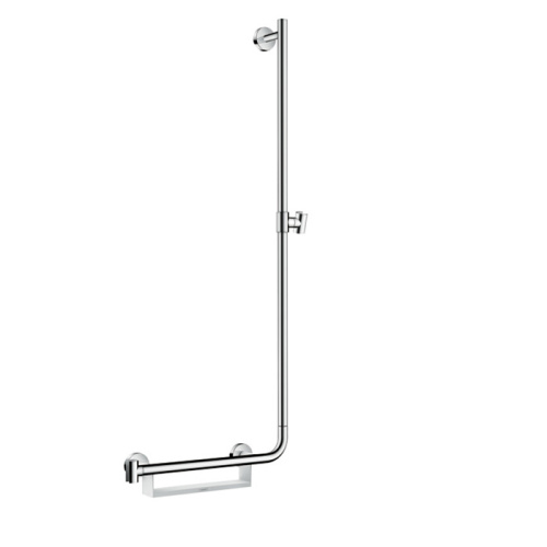 Hansgrohe Unica Comfort Штанга для душа 110см, с полочкой, цвет: хром фото в интернет-магазине САНТЕХСИТИ
