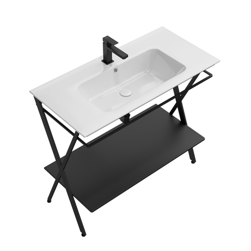 Металлическая структура PIANO Next напольная 95, черная матовая фото в интернет-магазине САНТЕХСИТИ